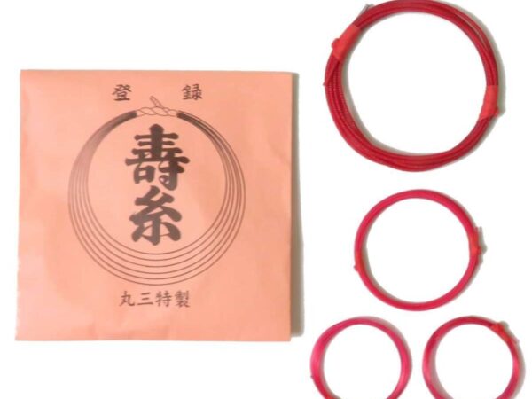 津軽三味線カラー糸セット（１：絹、２：テトロン、３：ナイロン）